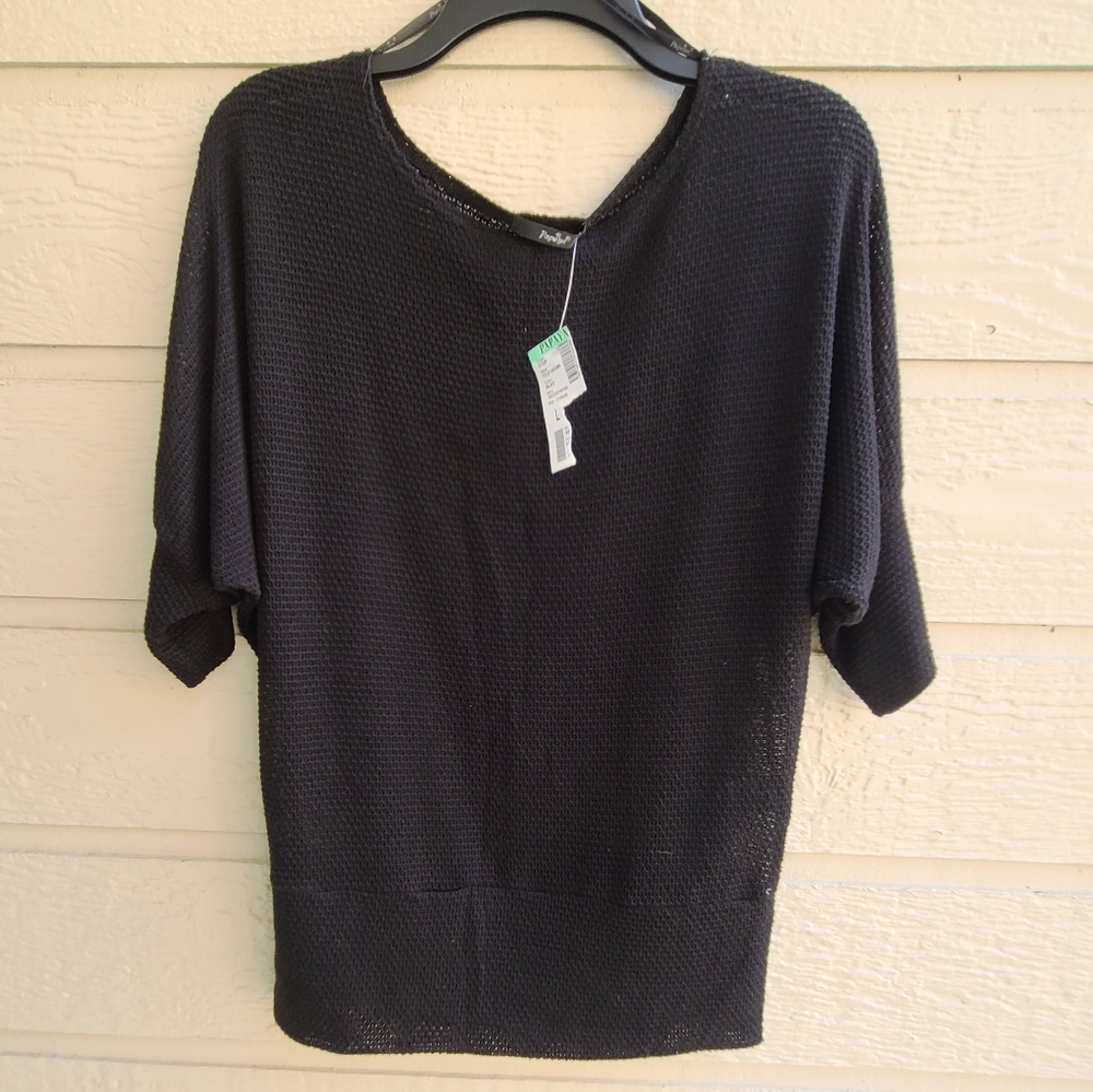 NWT Papaya open knit top size Large